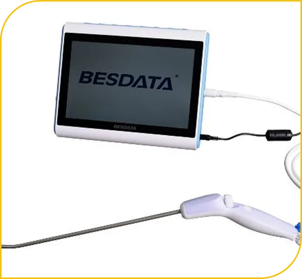 A single-use, handheld diagnostic hysteroscope designed for fast, sterile, and in-office procedures.